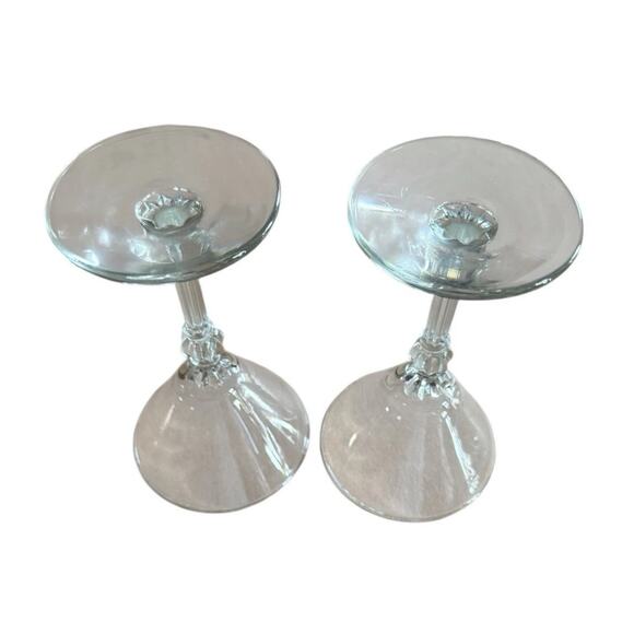 VTG Martini Glasses (2) 6" Dinner Party Bar Set Socializing Mancave Cocktails - Picture 4 of 10